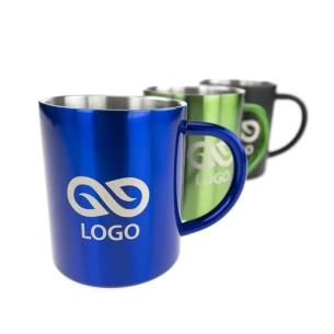 Taza de acero Hugo - Negro