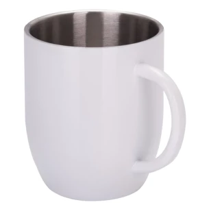 Taza de acero Falun - Blanco