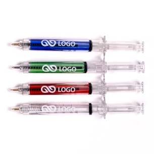 Bolígrafo jeringa - Azul