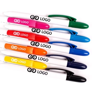 Rellenar Bolígrafo blanco - Azul claro